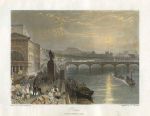 France, Paris from the Barriere de Passy, after Turner, 1835