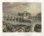 France, Paris, Pont Neuf, after Turner, 1835