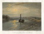France, Confluence of the Seine and Marne, after Turner, 1835