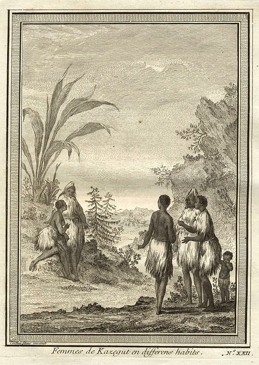 West Africa, Guinea area, women of Kazegut, 1746