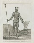 Native of Marquesas Islands, with tattoos, 1817