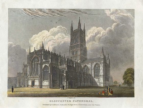 Gloucester Cathedral, 1845