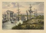 Gloucester, Old West Gate & Bridge, 1824