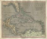 West Indies map, 1817