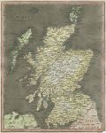Scotland map, 1817