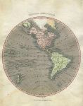 Western Hemisphere map, 1817
