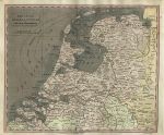 Netherlands map, 1817