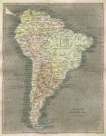 South America map, 1817
