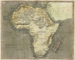 Africa map, 1817