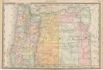USA, Oregon map, Hardesty, 1883