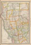 USA, Northern California map, Hardesty, 1883