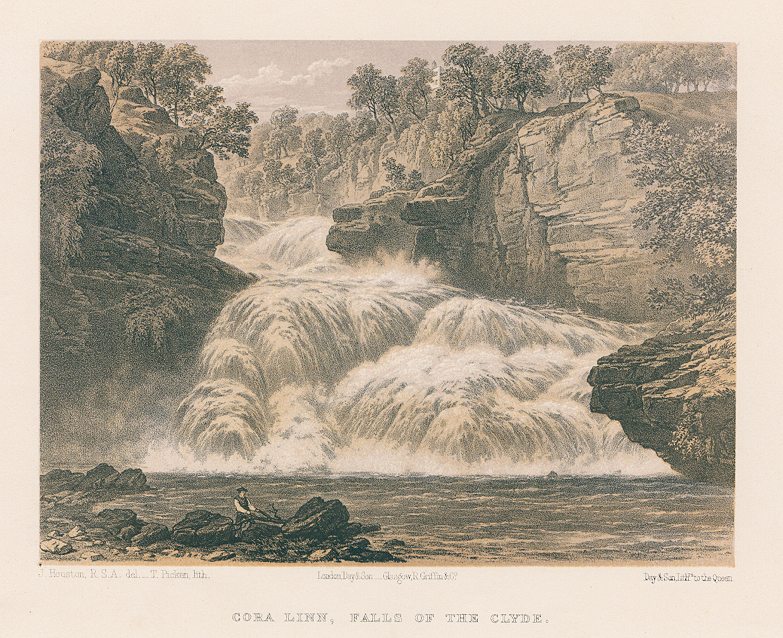 Scotland, Cora Linn, Falls of the Clyde, 1870