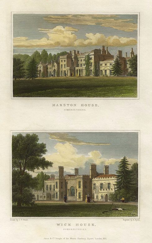 Somerset, Marston House & Wick House, 1834
