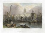 Gloucester Cathedral and Docks, 1842
