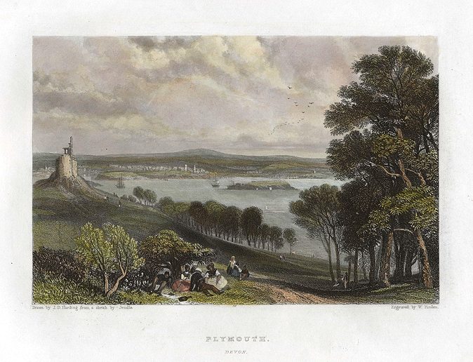 Devon, Plymouth view, 1842