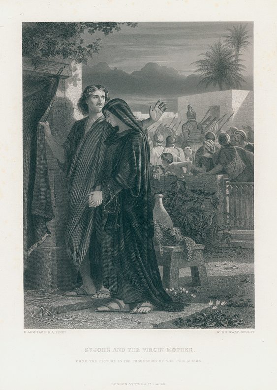 St. John and the Virgin Mother, after Armitage, 1880
