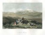 Holy Land, Mount Hermon (valley of the Jordan), 1845