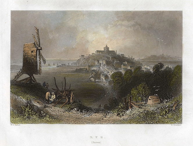 Sussex, Rye view, 1842