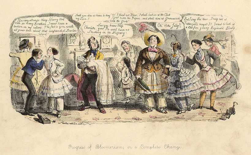 Progress of Bloomerism, or a Complete Change, c1865