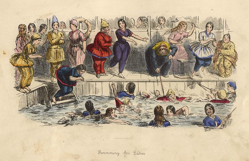 Swimmimg for Ladies, c1865