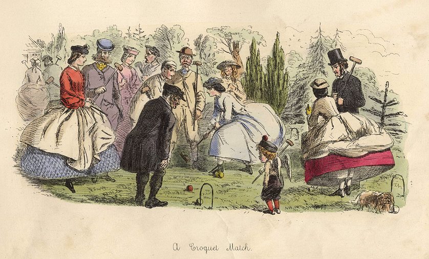 A Croquet Match, c1865