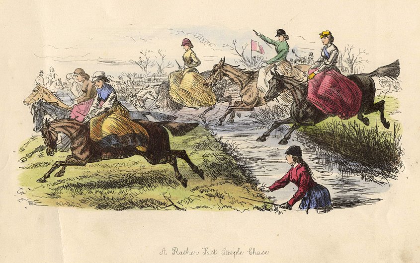 A Rather Fast Steeple Chase, c1865