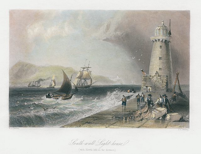 Ireland, Dublin, South Wall Lighthouse, 1842