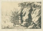 Worcestershire, Soulstons Rock, John Wood etching, 1823
