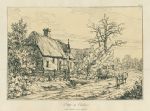 Cheshire, Cottage, John Wood etching, 1823