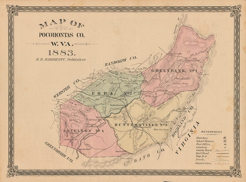 USA, Pocohontas County, W.Va, Hardesty, 1883