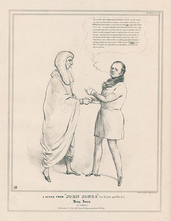'A Scene from John Jones ...', John Doyle, HB Sketches, Oct 14, 1831