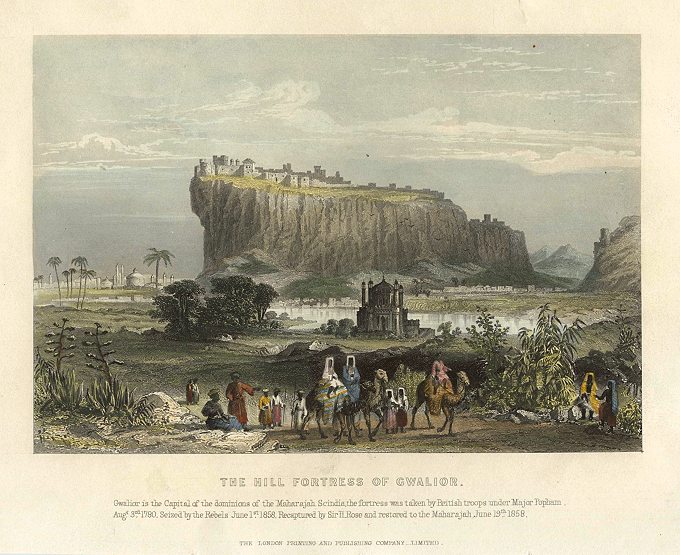 India, Hill Fortress of Gwalior, 1860