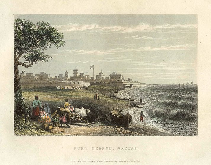 India, Madras, Fort George, 1860