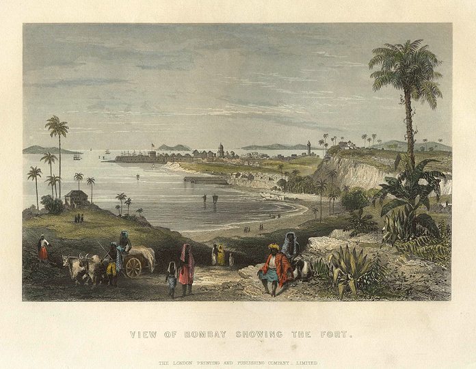 India, Bombay view, 1860