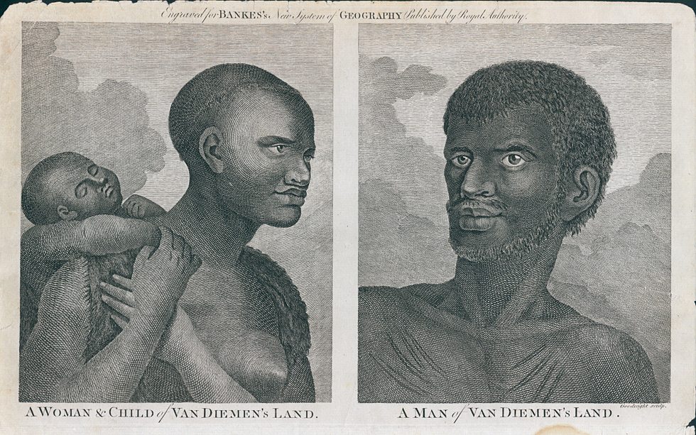 Australia, Man, Woman & Child of Van Dieman's Land (Tasmania), 1788