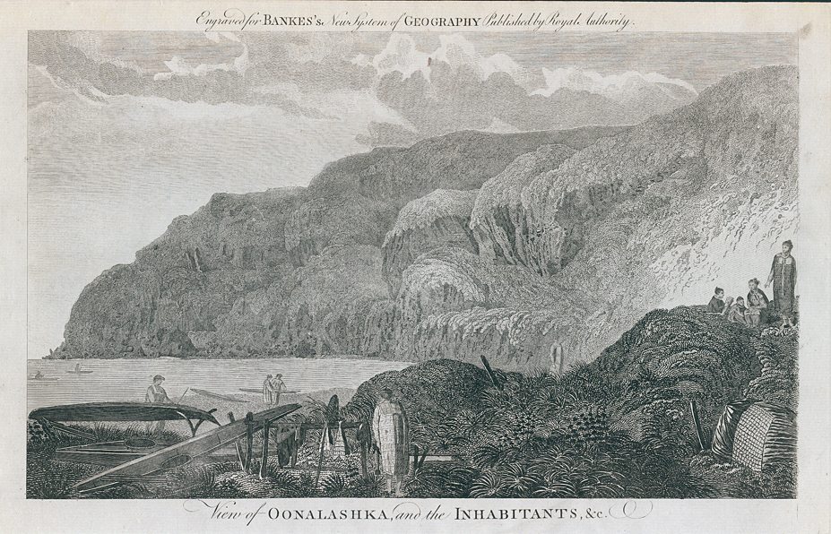 Alaska, view of Oonalashka, 1788