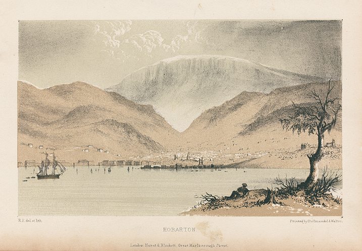 Australia, Tasmania, Hobarton, 1854