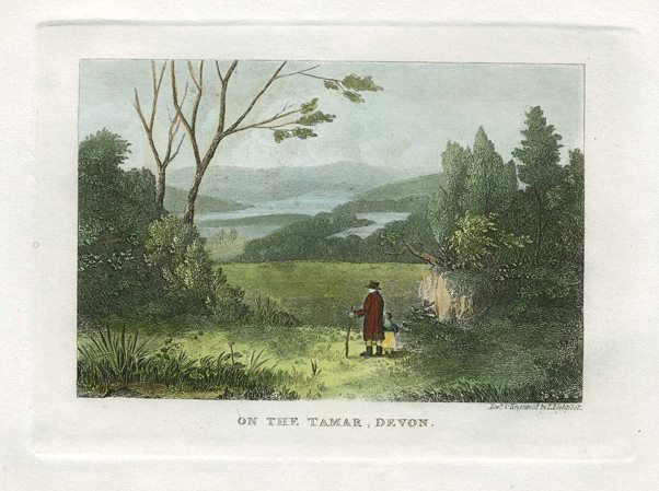 Devon, view on the Tamar, 1848