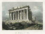 Greece, Athens, Parthenon, c1847