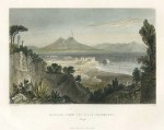 Italy, Naples, from the Villa Falconnet, 1840