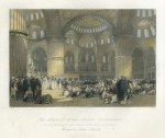 Turkey, Istanbul, Mosque of Sultan Achmed, 1838