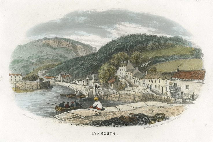 Devon, Lynmouth, 1855