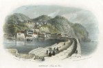 Devon, Clovelly, from the Pier, 1855