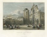 Italy, Sicily, Messina, Piazza del Duomo, 1840