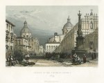 Italy, Sicily, Catania, Square of the Elephant, 1840