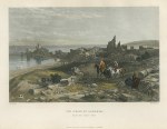 Holy Land, Caesarea ruins, 1855