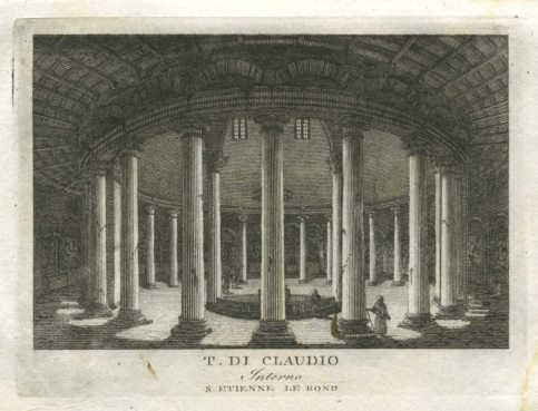 Italy, Rome, Tempio Di Claudio, interno, 1830