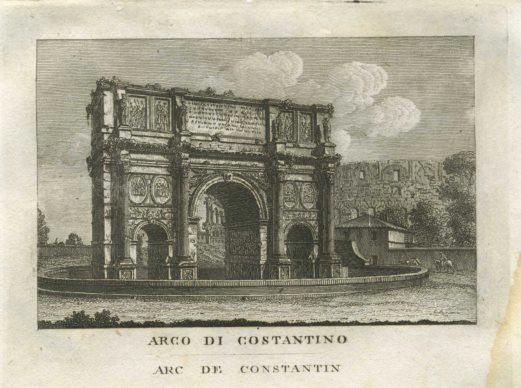 Italy, Rome, Arch of Constantine, 1830