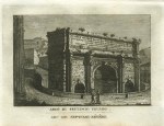 Italy, Rome, Arch of Septimus Severus, 1830