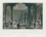 Turkey, Constantinople, Turkish Bath, 1838
